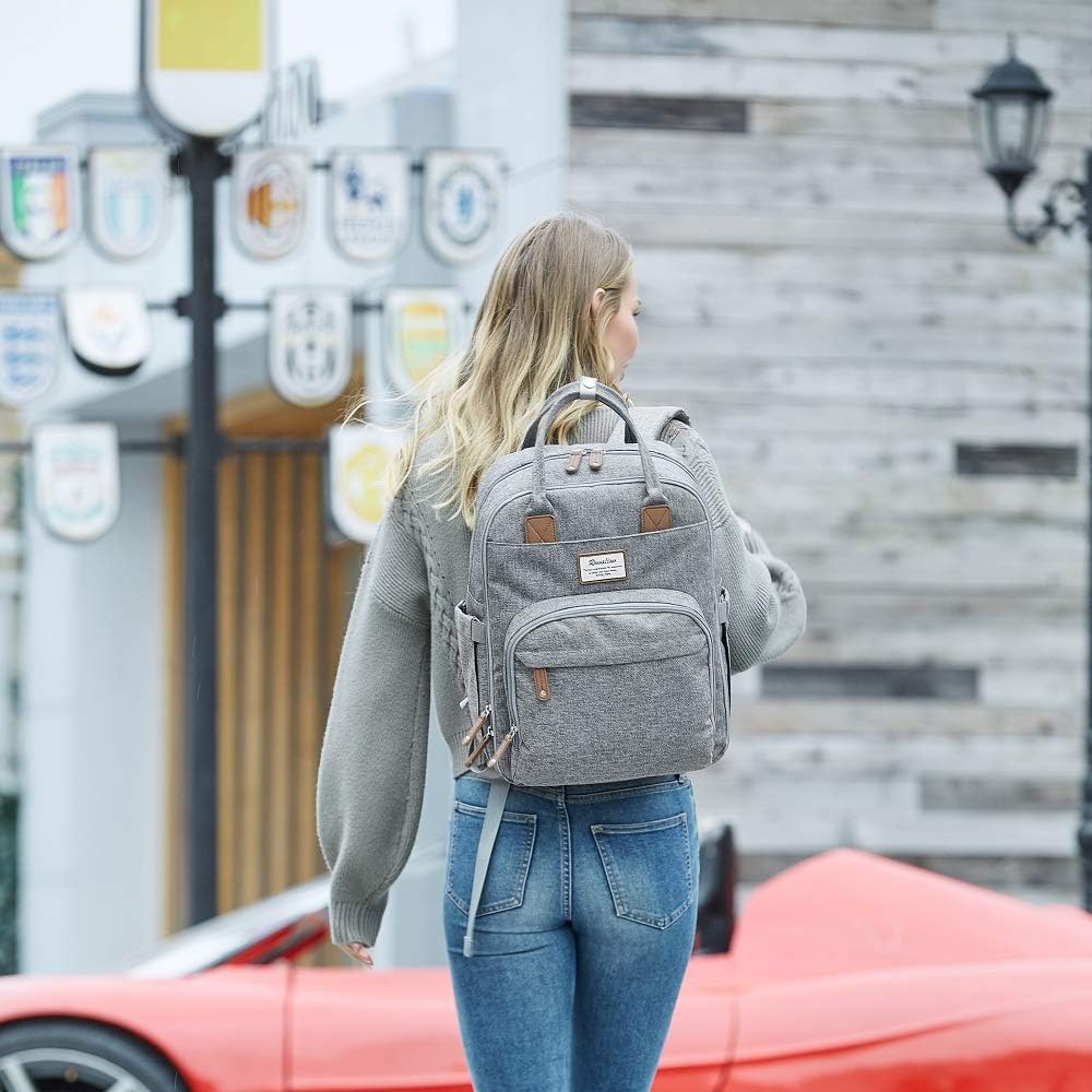 RUVALINO Diaper Bag Backpack-Multifunction Travel Baby Diaper Bag with