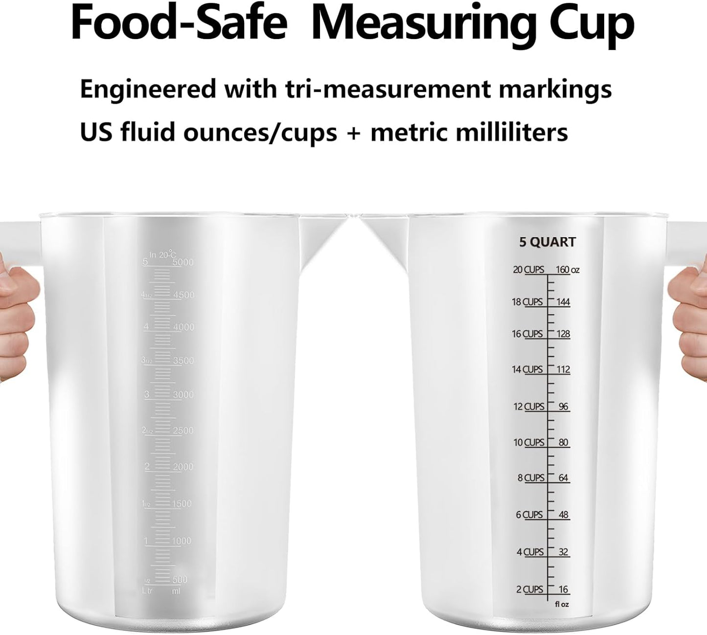 Plastic Measuring Cup with Handle, Pool Chemical Measuring Cup, Plasti