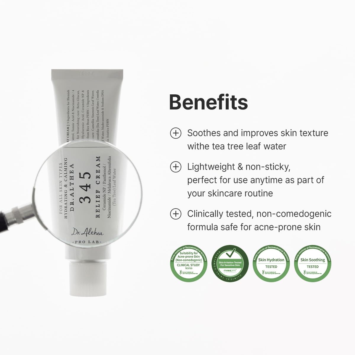 Dr.Althea 345 Relief Cream | Daily Face Moisturizer for Soothing Recov