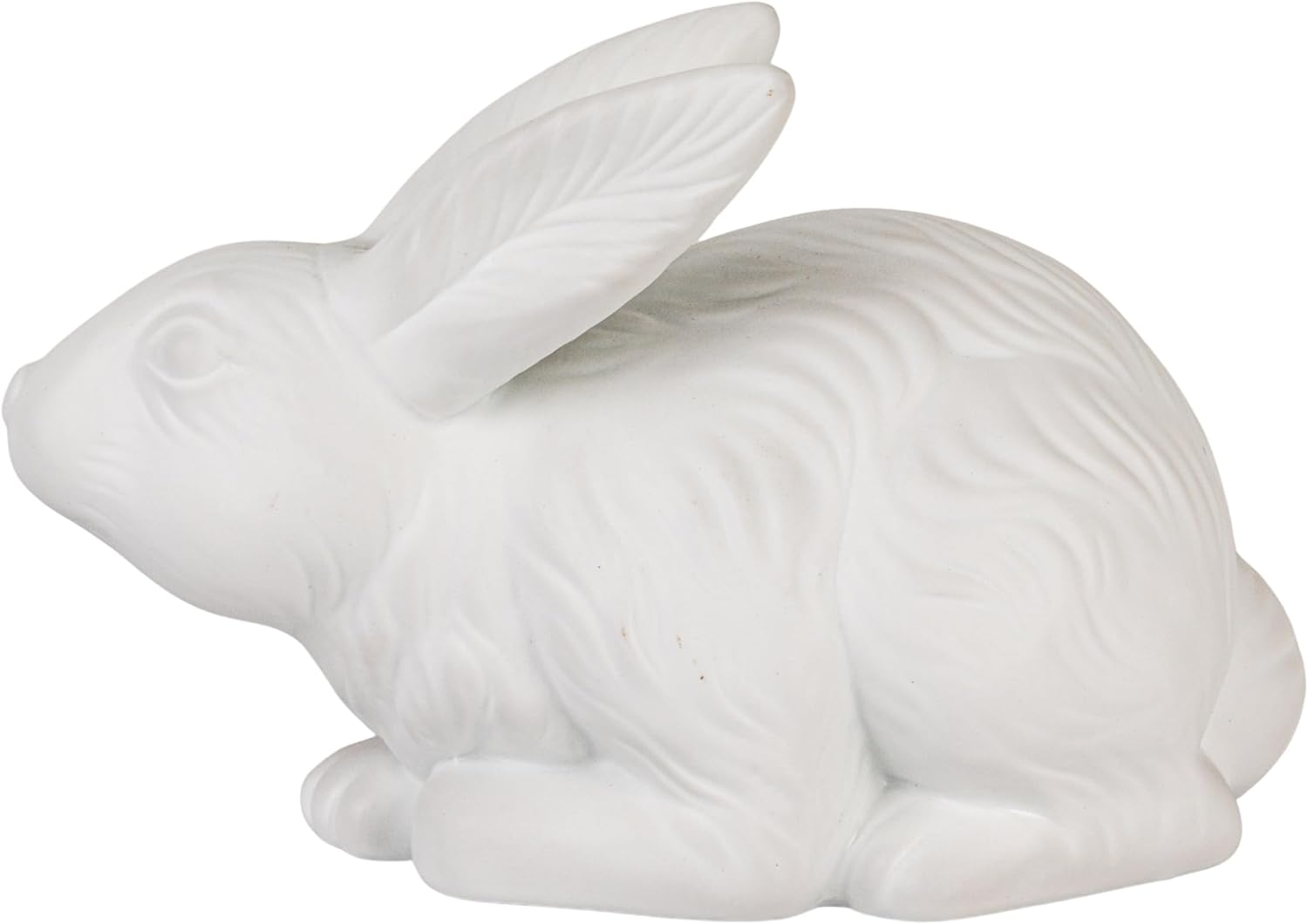 Creative Co-Op Stoneware Rabbit Shaped Lamp with Inline Switch, Bisque