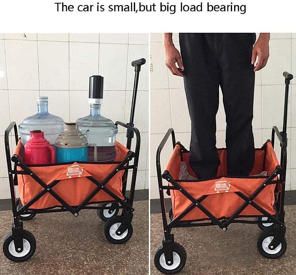 Handcart, Household Folding Garden Trolley Cart Heavy Duty Wagon Multi