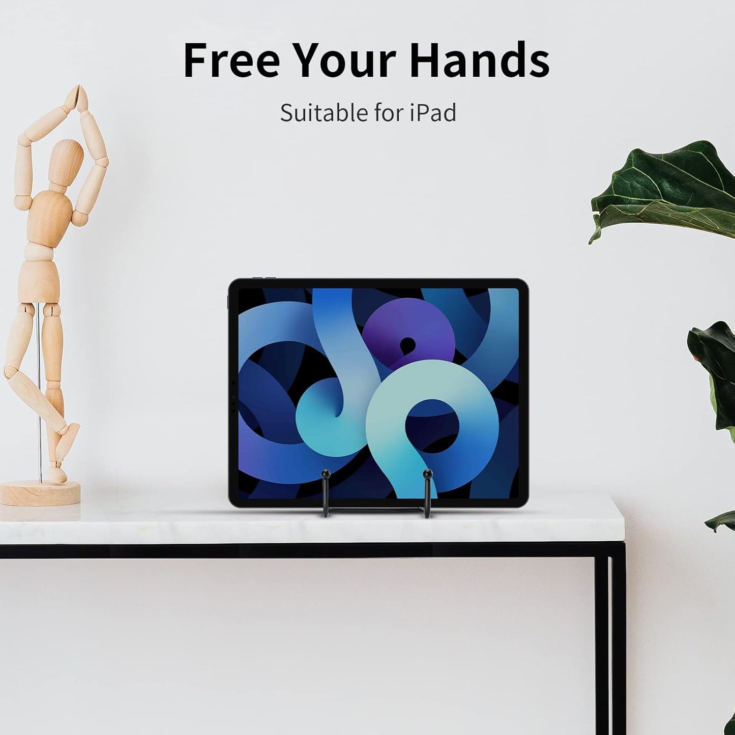 Kruodop 3 Pack 6 Inch Plate Stands for Display, Plate Holder Display Stand, Picture Frame Stand Black Metal Frame Holder Stands for Book,Small Easel,Decorative Plate,Photo and Platter,Tabletop Art