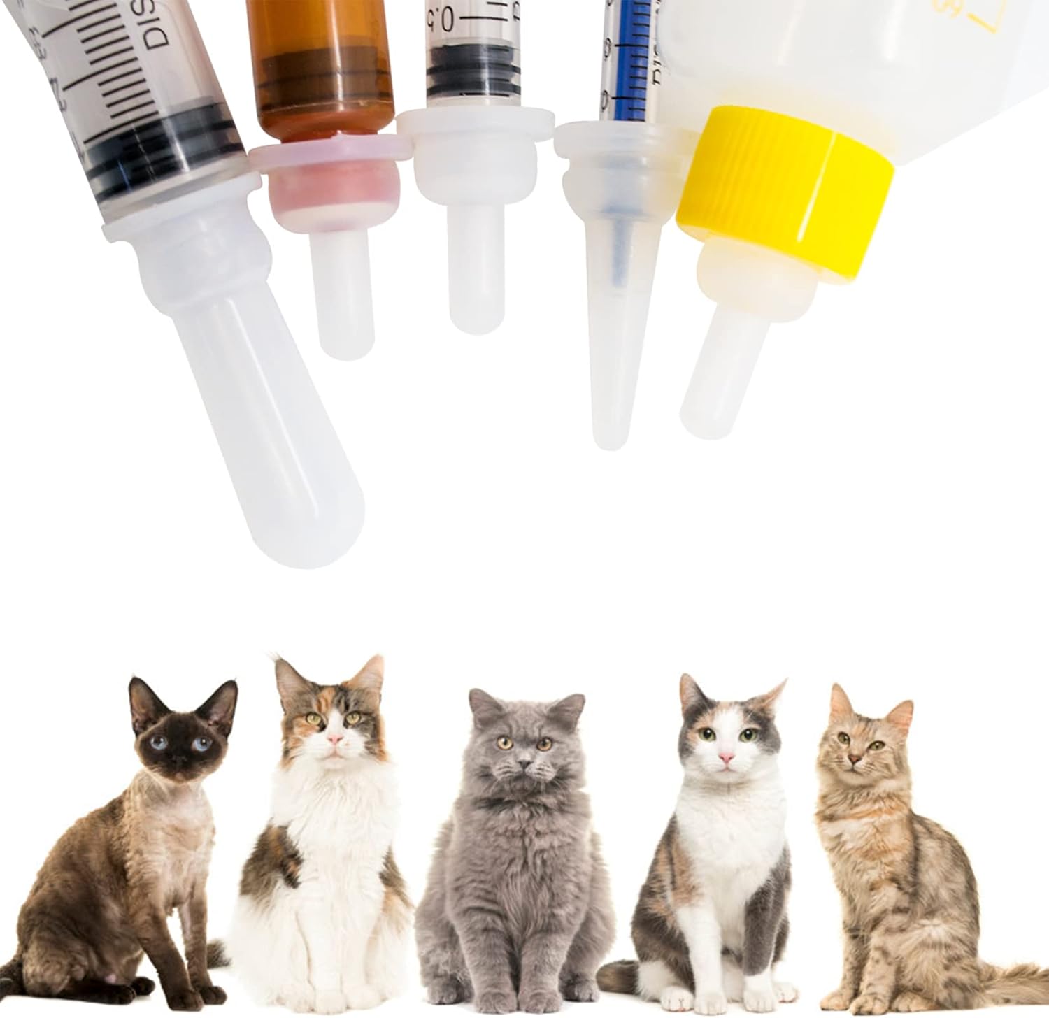 Puppy Kitten Bottle for Nursing, Newborn Baby Dog Cat Rabbit Feeding B