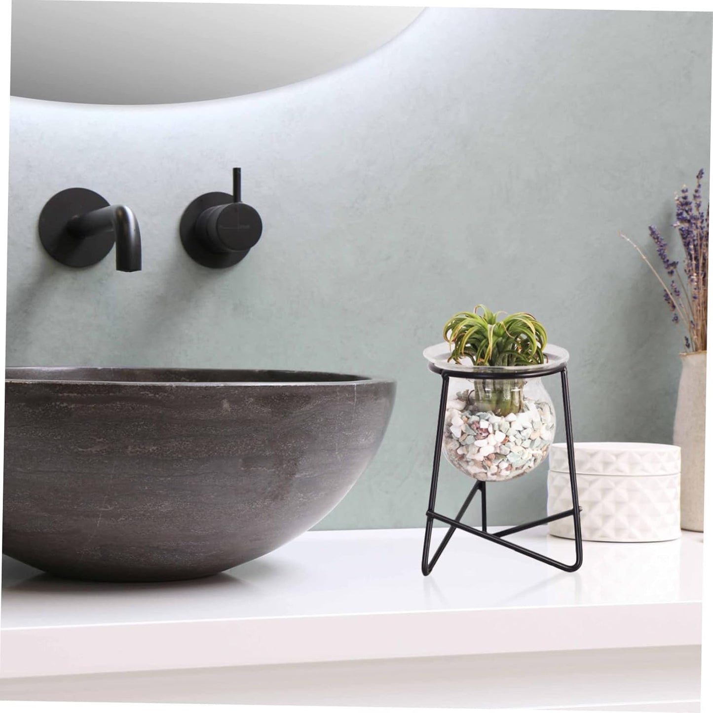 PRETYZOOM 4pcs Crystal Display Stand Elegant Holder for Spheres for Decor Iron Craftsmanship for