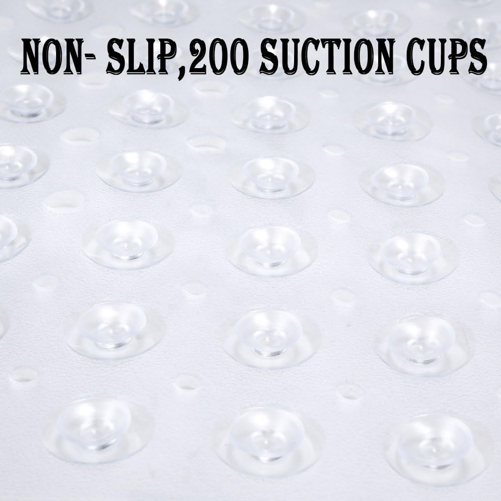 YINENN Bath and Shower Safety Mats 40x16 inch, Non Slip with Suction C