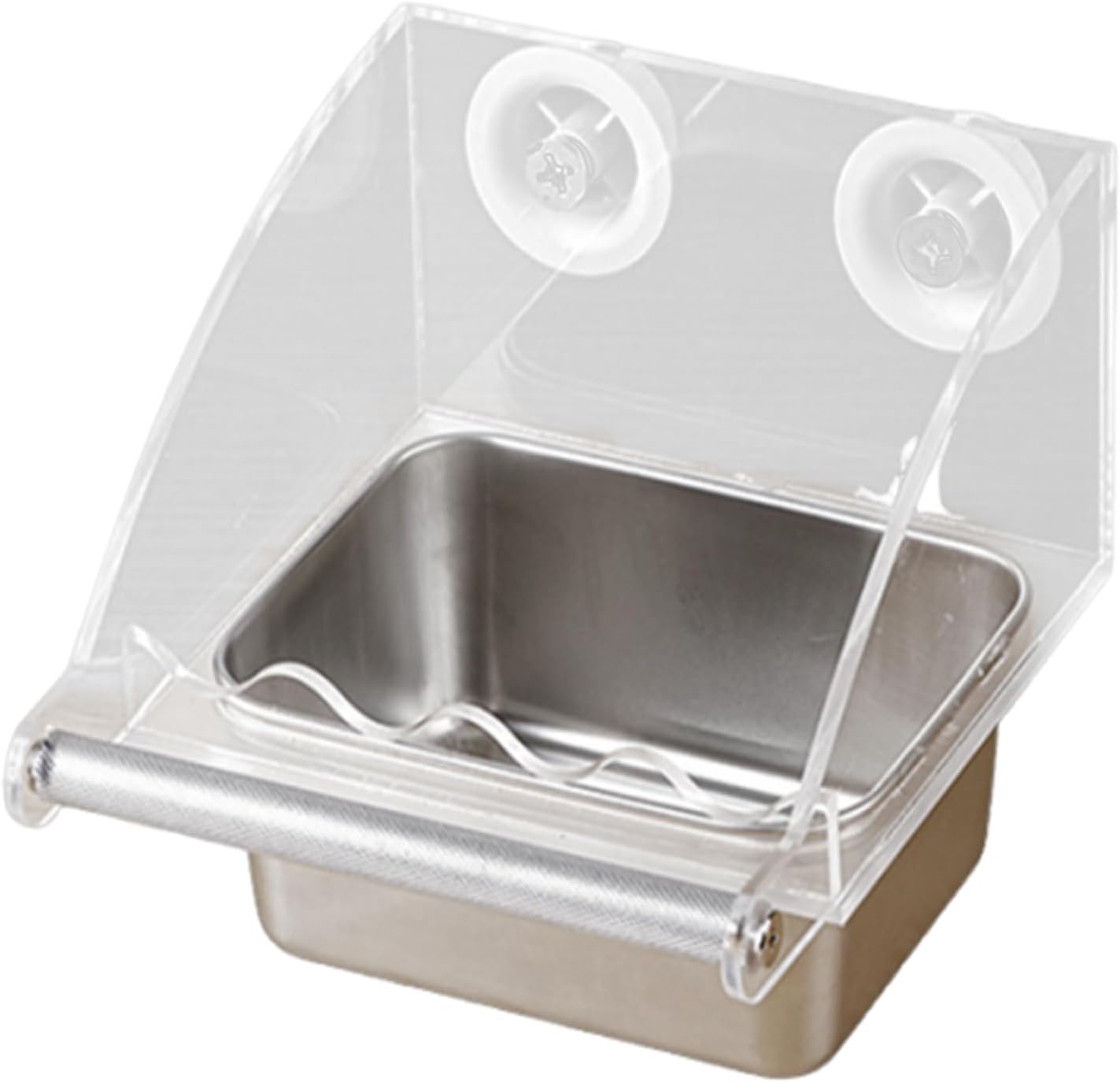 Bird Feeding Bowl Feeding Food Box Pet Parrots Cage Feeders Parrots Feeders Cage for Budgies Cockatiels Finches