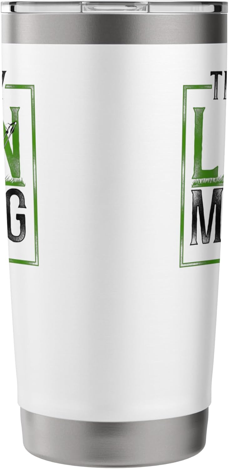 Lawn Mower Mowing Dad Father Landscaper Vintage This Is My Stainless Steel Insulated Tumbler