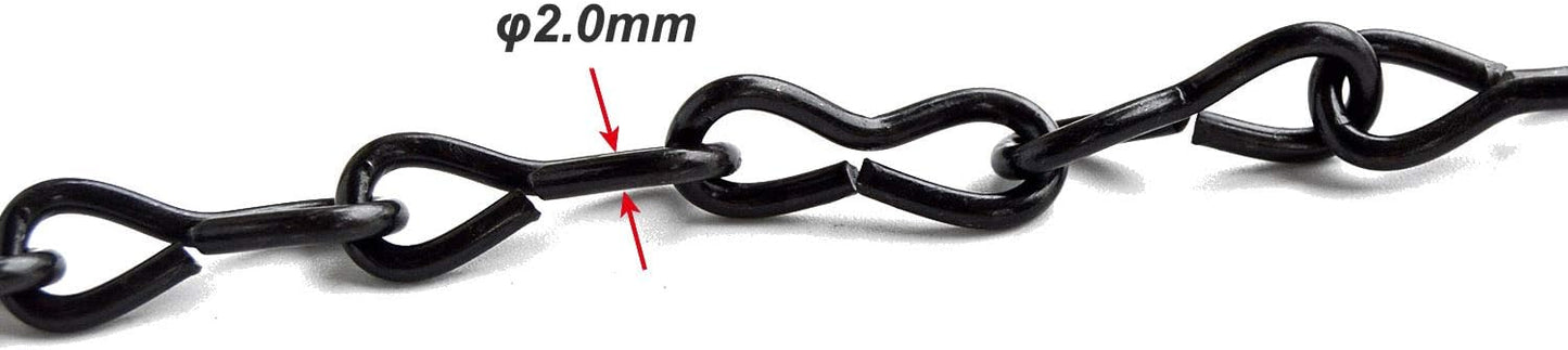 yeezo 4Pcs Heavy Duty S Hook Steel Hanging Harness Chain for Hanging Poultry Drinker Feeder, Adjustable 40" Long, Tested Hold 30lb Weight