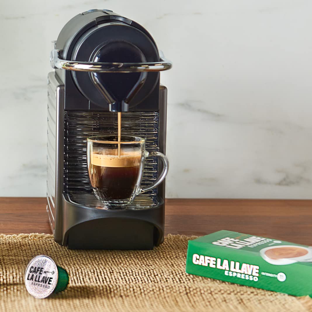 Cafe La Llave Latin Style Espresso Pods, Dark Roast, Compatible with N
