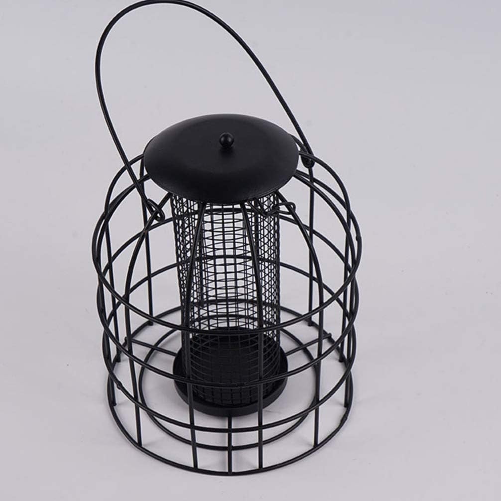 Milisten 1pc Cage Bird Feeder with Mesh Grid Hanging Bird Feeder for I
