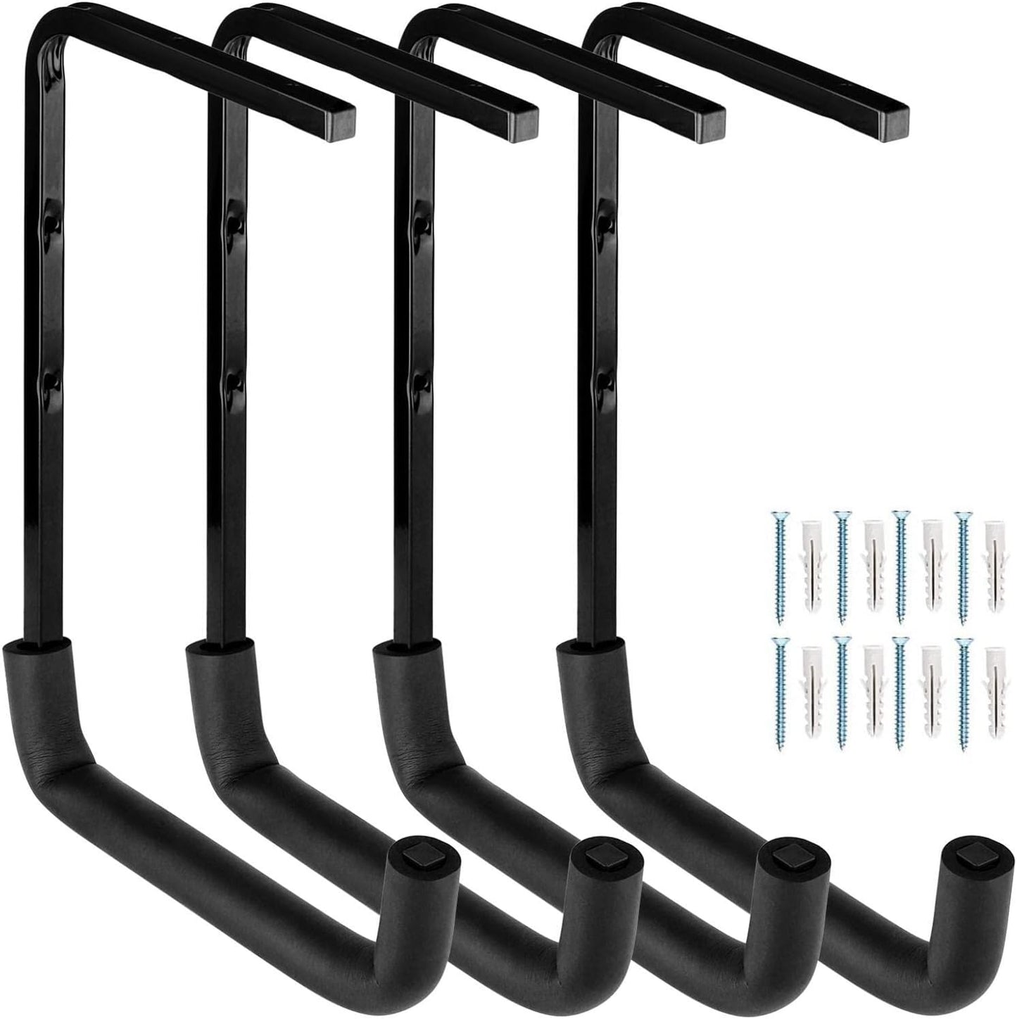 Heavy Duty Garage Storage Hooks, Overhead Garage Storage Rack, 4 Pack 
