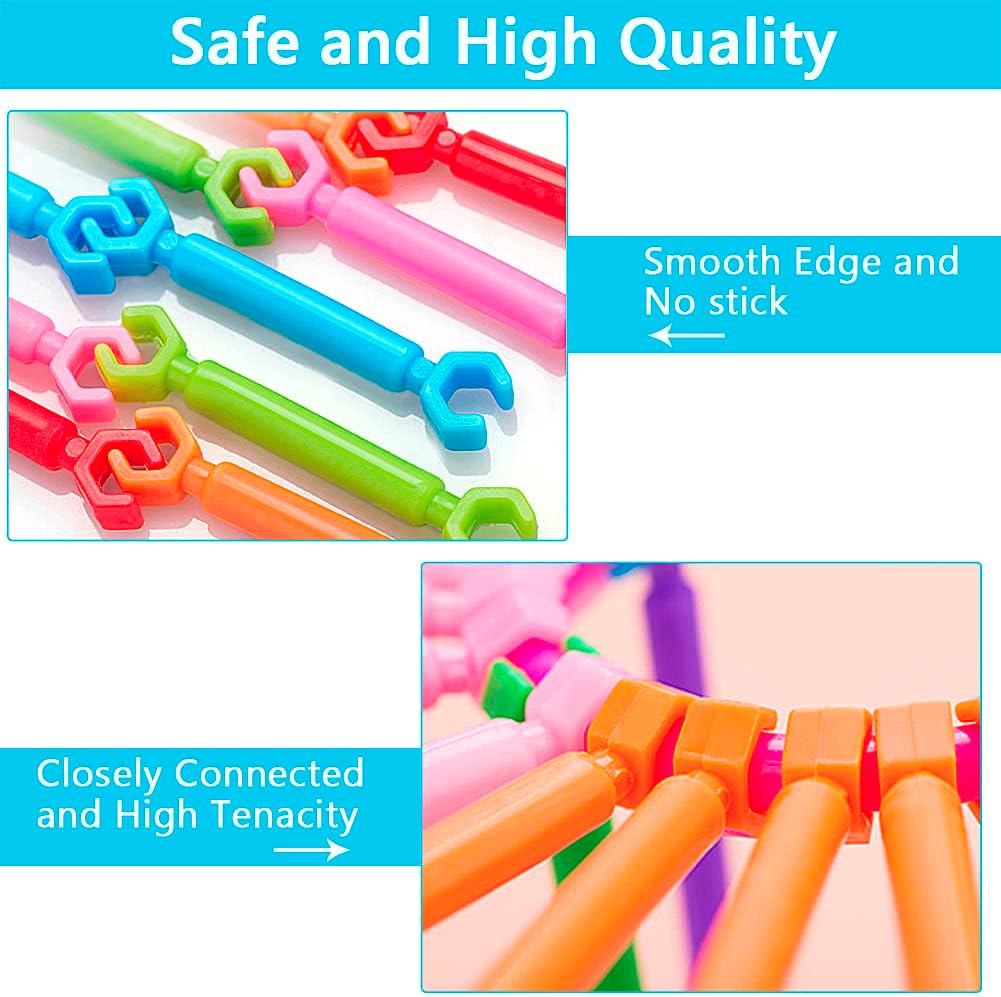 Juboury 1054Pcs Building Toy Building Blocks Bars Different Shape Educ