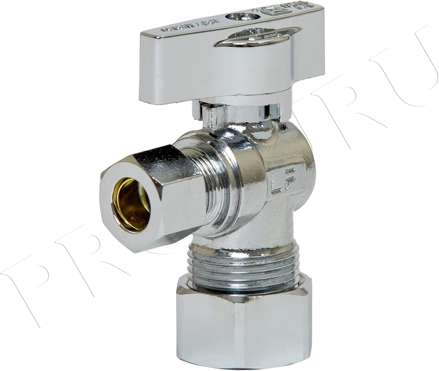 [10-Pack] PROCURU Heavy Duty Angle Stop Valve 1/2" Nominal (5/8" OD) C