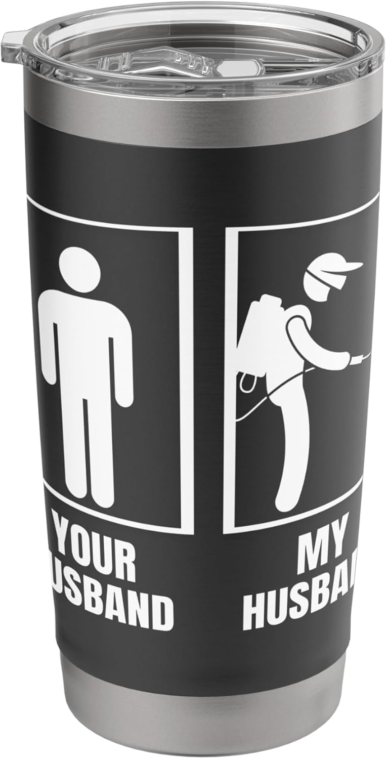 Pest Control Your Husband My Husband Wife Funny Exterminator Stainless Steel Insulated Tumbler