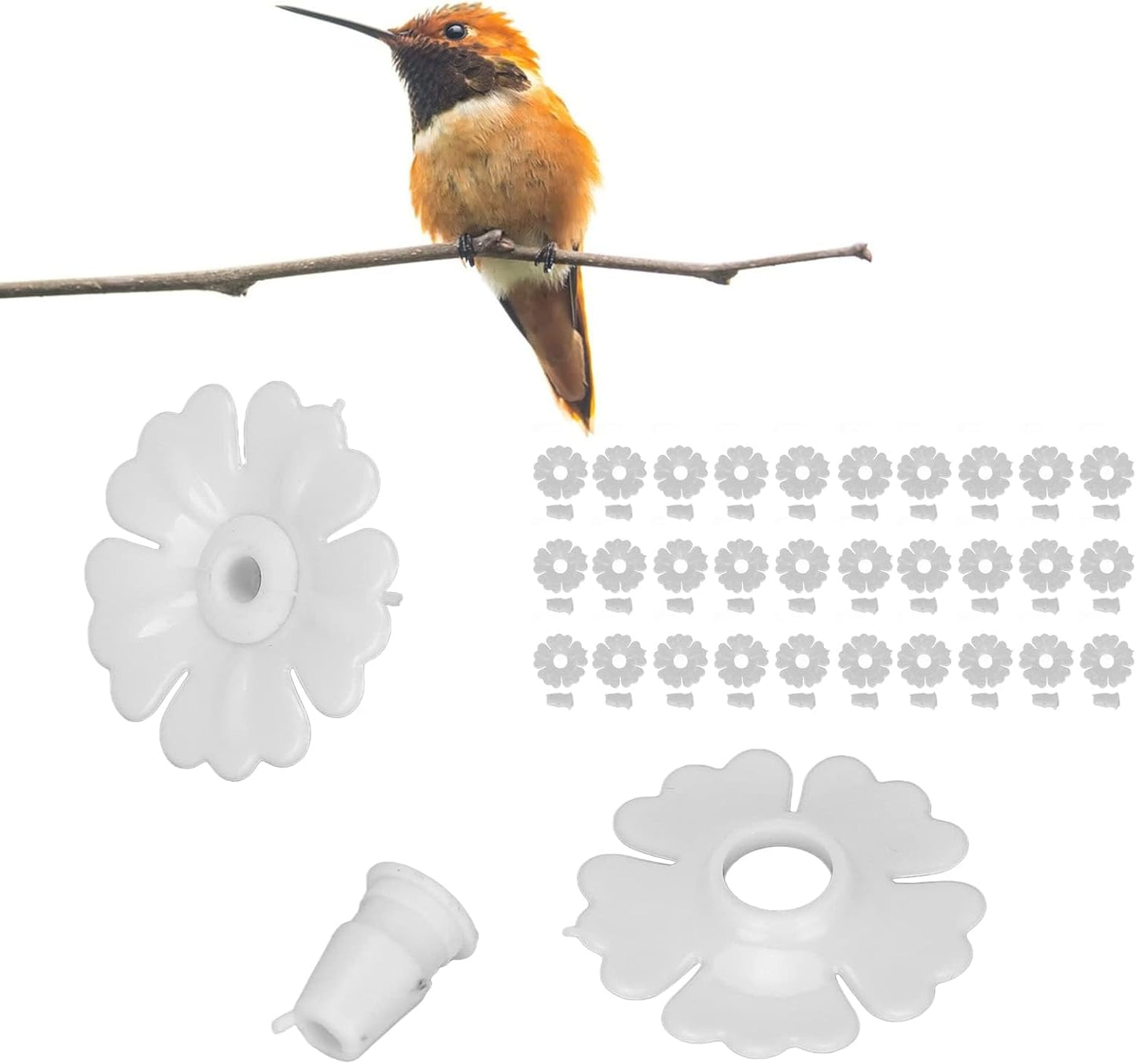 Hummingbird Feeder Parts 30 Set Bee Guards for Hummingbird Feeders, Ga