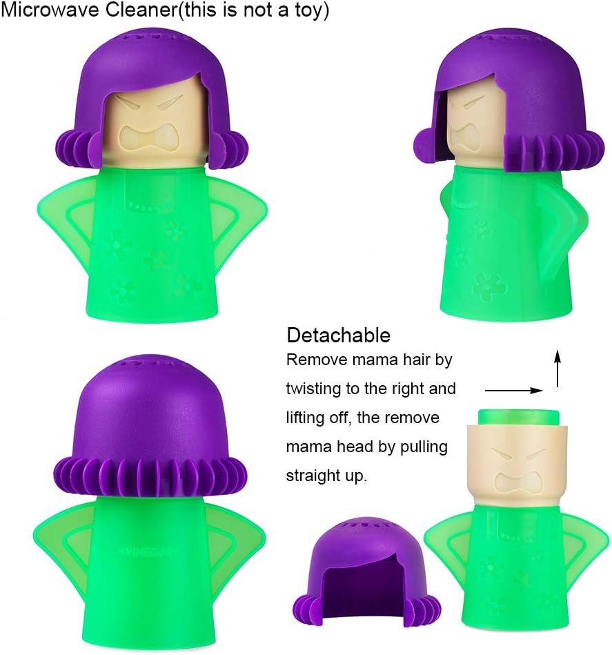 Angry Mama Microwave Oven Steam Cleaner, Angry Mom Microwave Cleaner, 