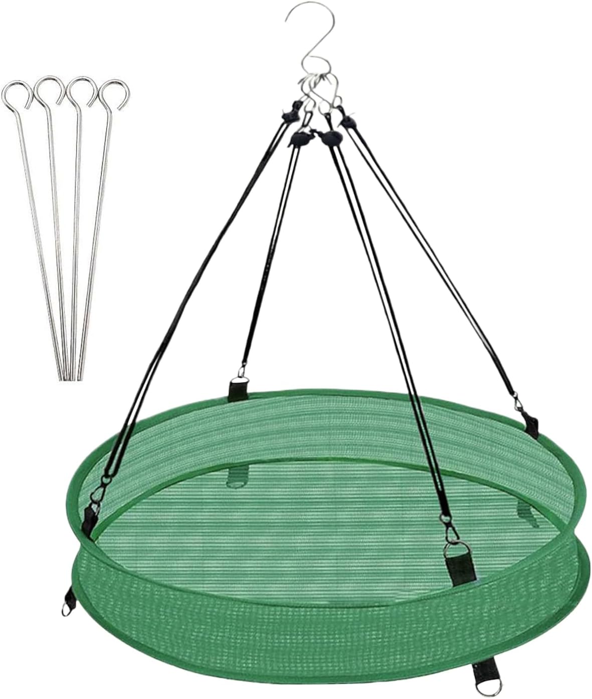 Bird Feeders, Outdoor Tray, 19.6 Inch Spill Guard Mesh Feeding Tray with Hangable Design, Avian Feeder with Sturdy Construction, Garden Supplies, Bird Feeders for Finch Hummingbird Watching
