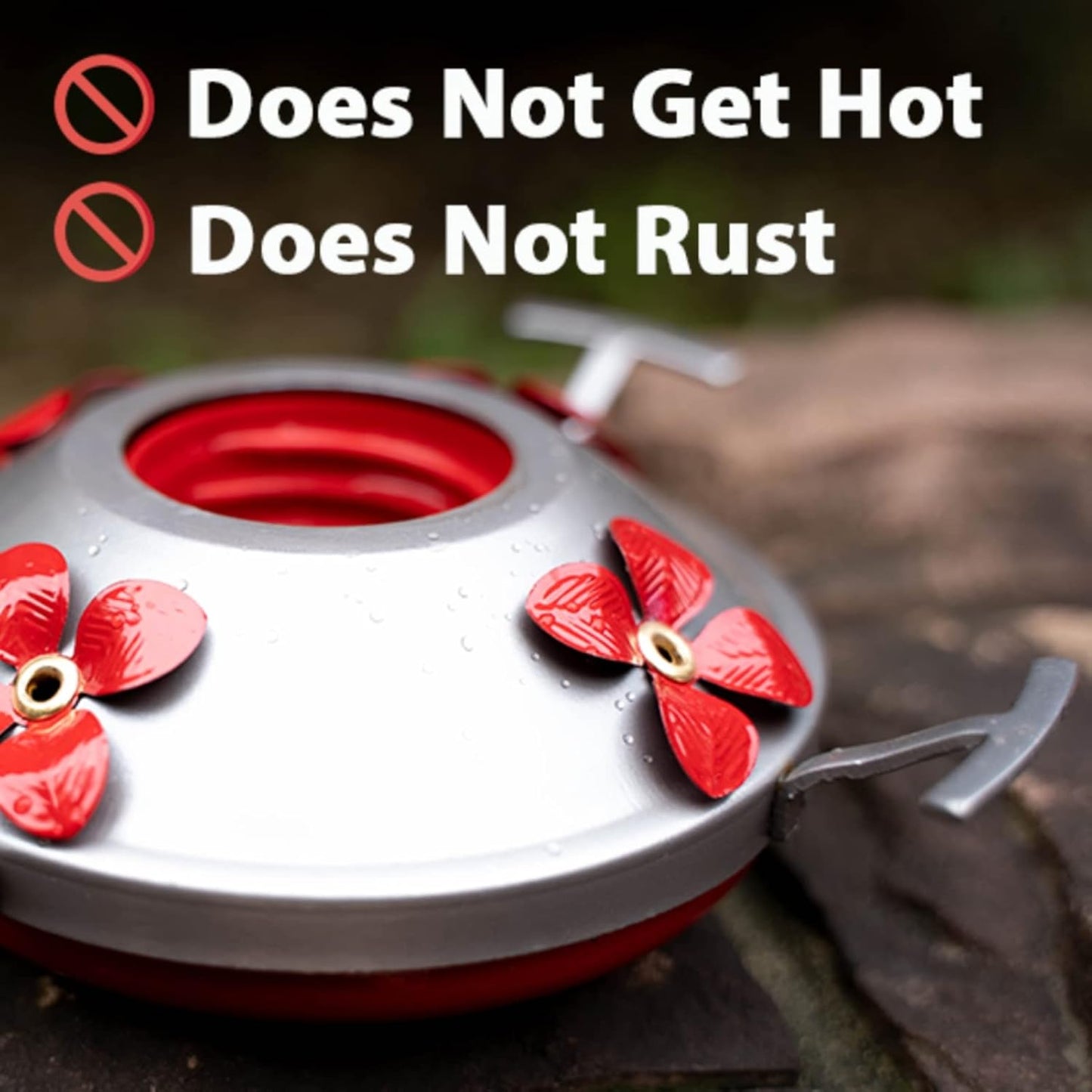 Muse Garden Original Hummingbird Feeder Replacement Metal Base, Exclusive for Muse Garden Hummingbird Feeders Only, No Rust, Safe for Hummingbirds, Thread Diameter 1.7 Inch