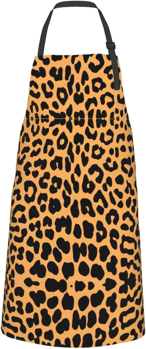 Giraffe Print Print 28x33 In Adult Kitchen Apron with Pockets Versatile Chef Smock for Cooking Baking