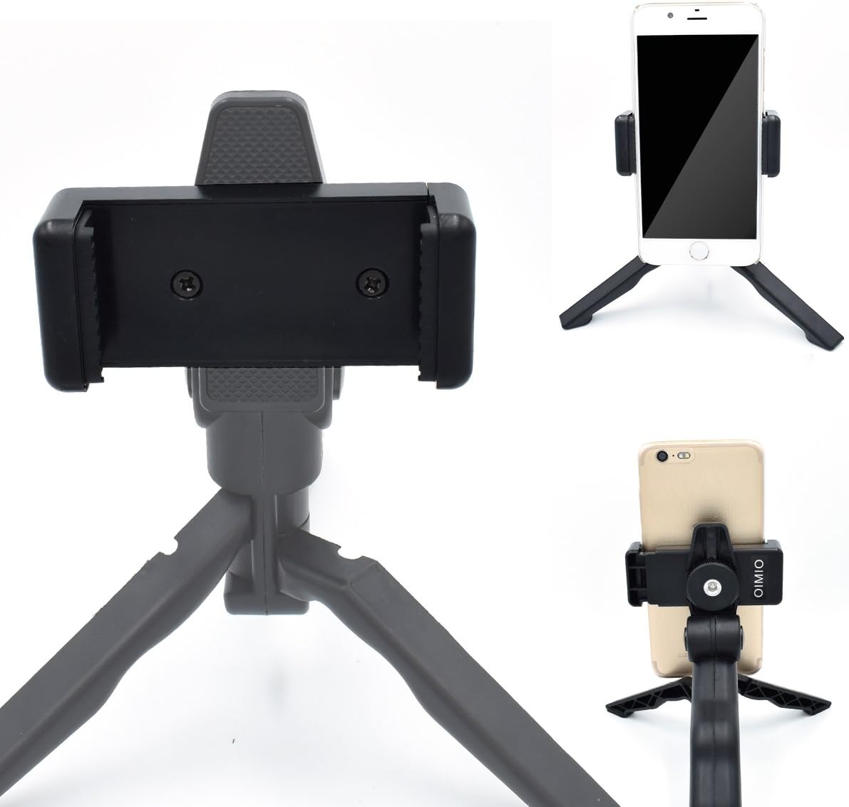Universal Cell Phone Tripod Mount Adapter, OIMIO Phone Holder Clip Con