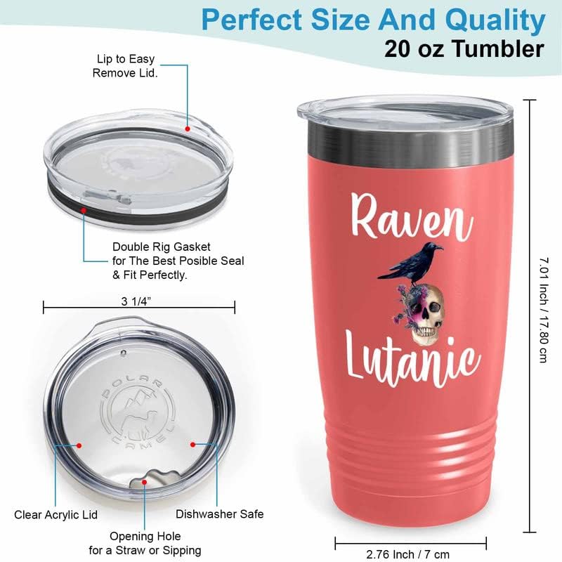 Bird Lover Coral Edition Viking Tumbler 20oz - Rven lutanic - Hummingbird Nest Cage Parrot Dad Gardening Outdoor Birdwatcher Feeder
