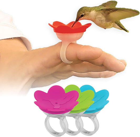 3-Pack - ZUMMR Hummingbird Ring Feeder - Hand Feed Hummingbirds Right in Your Backyard. Get up Close and Personal with Nature. Proudly Made in The U.S.A. - The Original