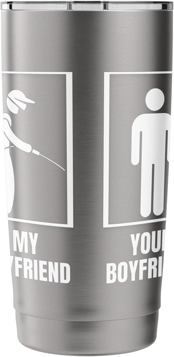 Pest Control Your Boyfriend My Boyfriend Funny Exterminator Stainless Steel Insulated Tumbler