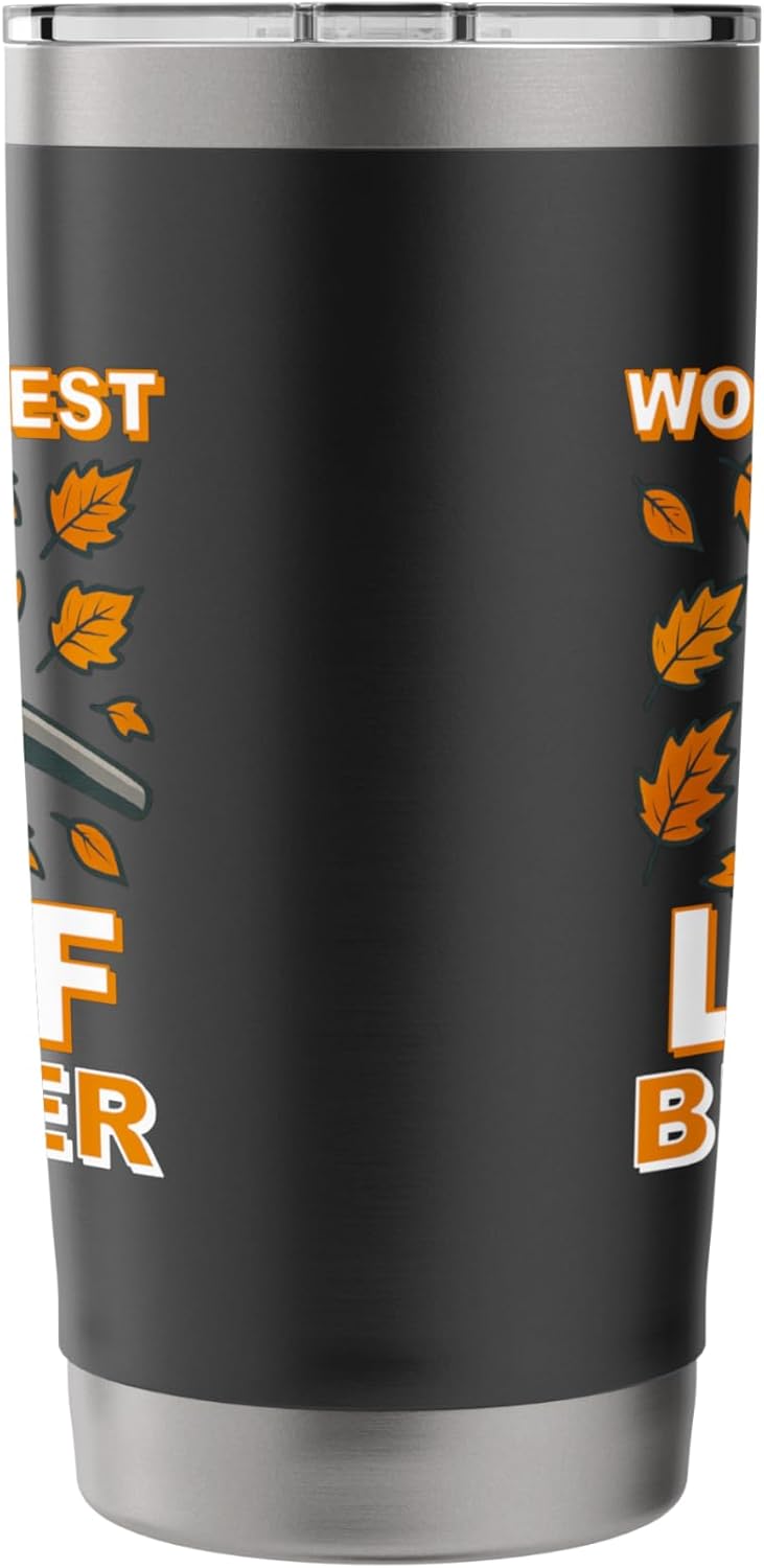 Leaf Blower Shirt For Men Funny Electric Gas Lawn Care Fall Stainless Steel Insulated Tumbler