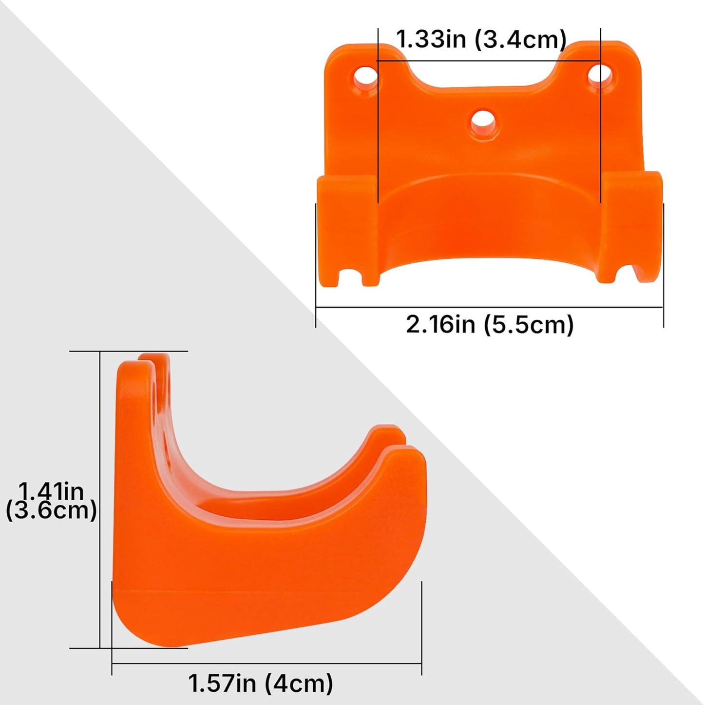 2-Pack Outdoor Garden Tool Hangers with Screws, Tool Storage Rack for 