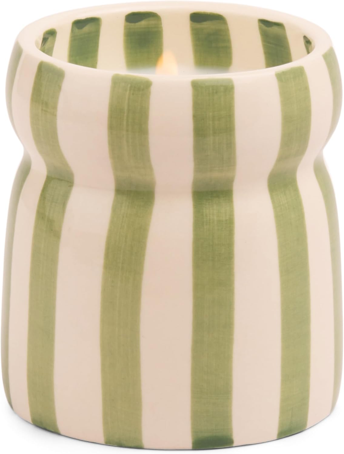 Paddywax Cabana Hand-Painted Scented Candle in Ceramic Reusable Food S