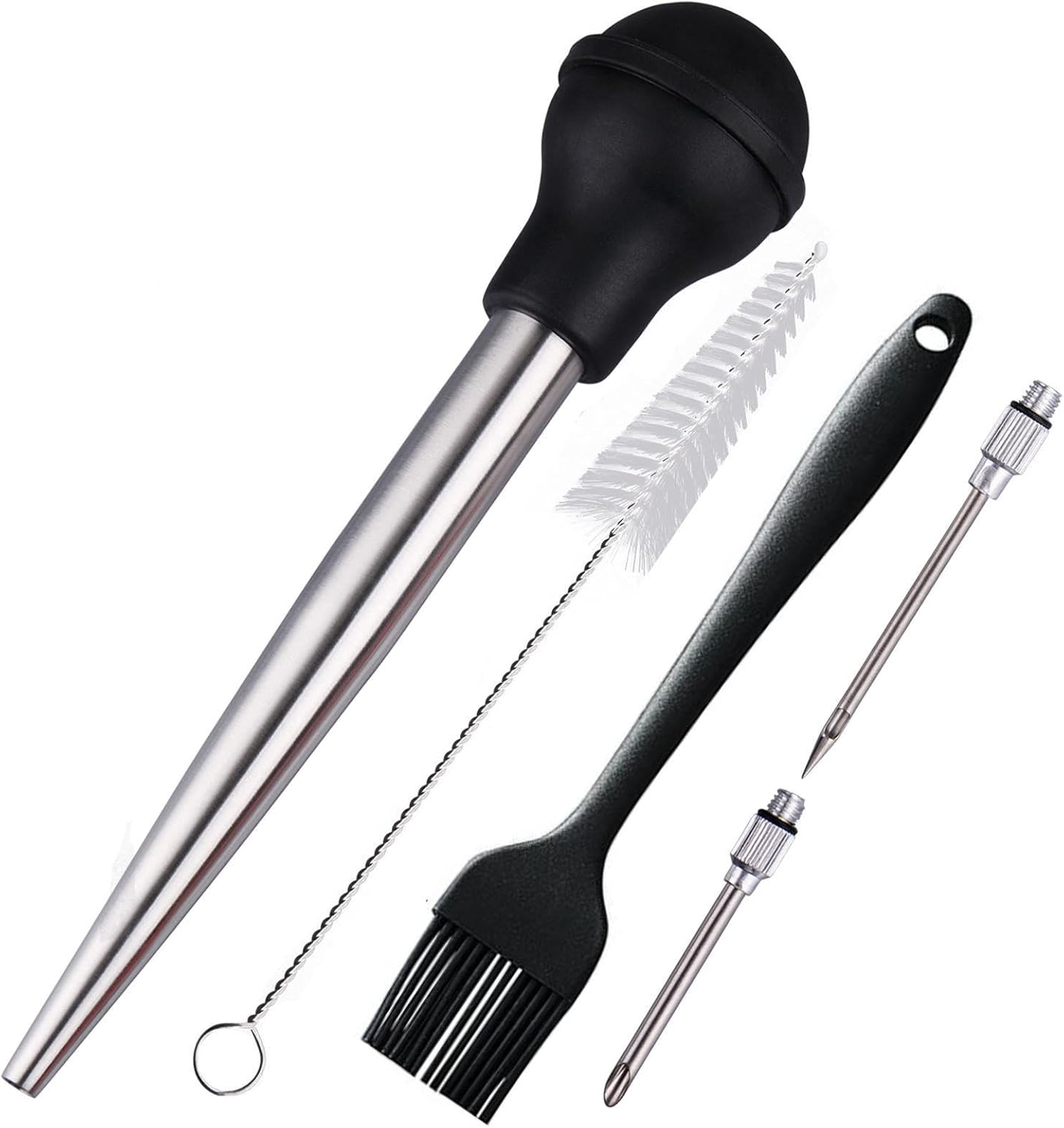 Turkey Baster, Baster Syringe for Cooking, Stainless Steel Baster with