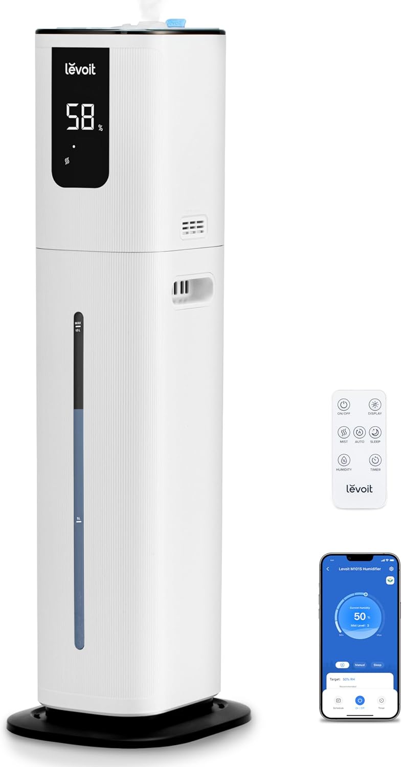 LEVOIT OasisMist 1000S (10L) Smart Humidifier for Home Large Room Bedr
