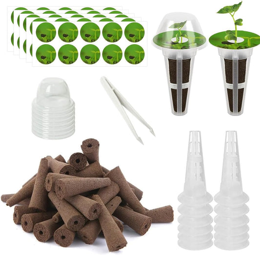107pcs Seed Pod Kit for Aerogarden, Hydroponics Garden Accessories for