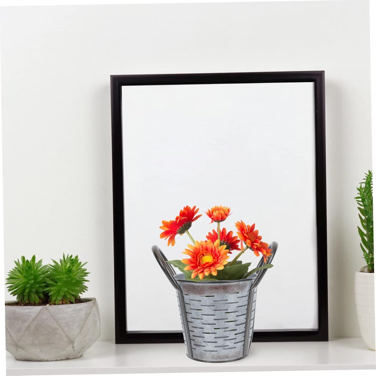 PRETYZOOM Vintage Flower Arrangement Holder Iron Flowerpot Home Planti