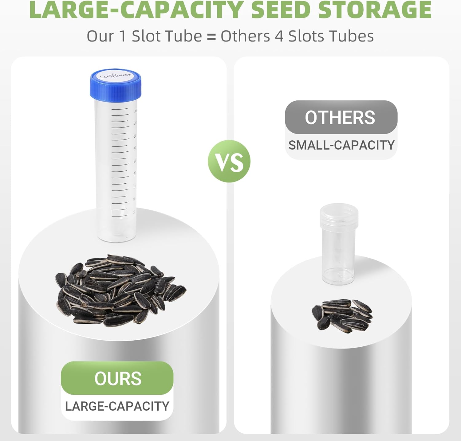 Large Seed Organizer Storage Box with Sturdy EVA Zipper Bag, 30 Slots 
