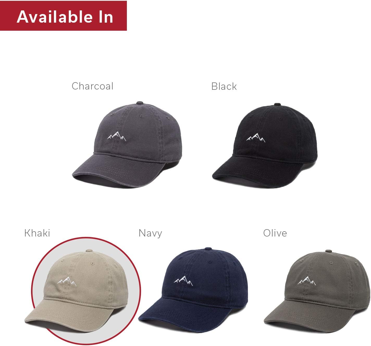Outdoor Cap -Adult Mountain Dad Hat-Unstructured Soft Cotton