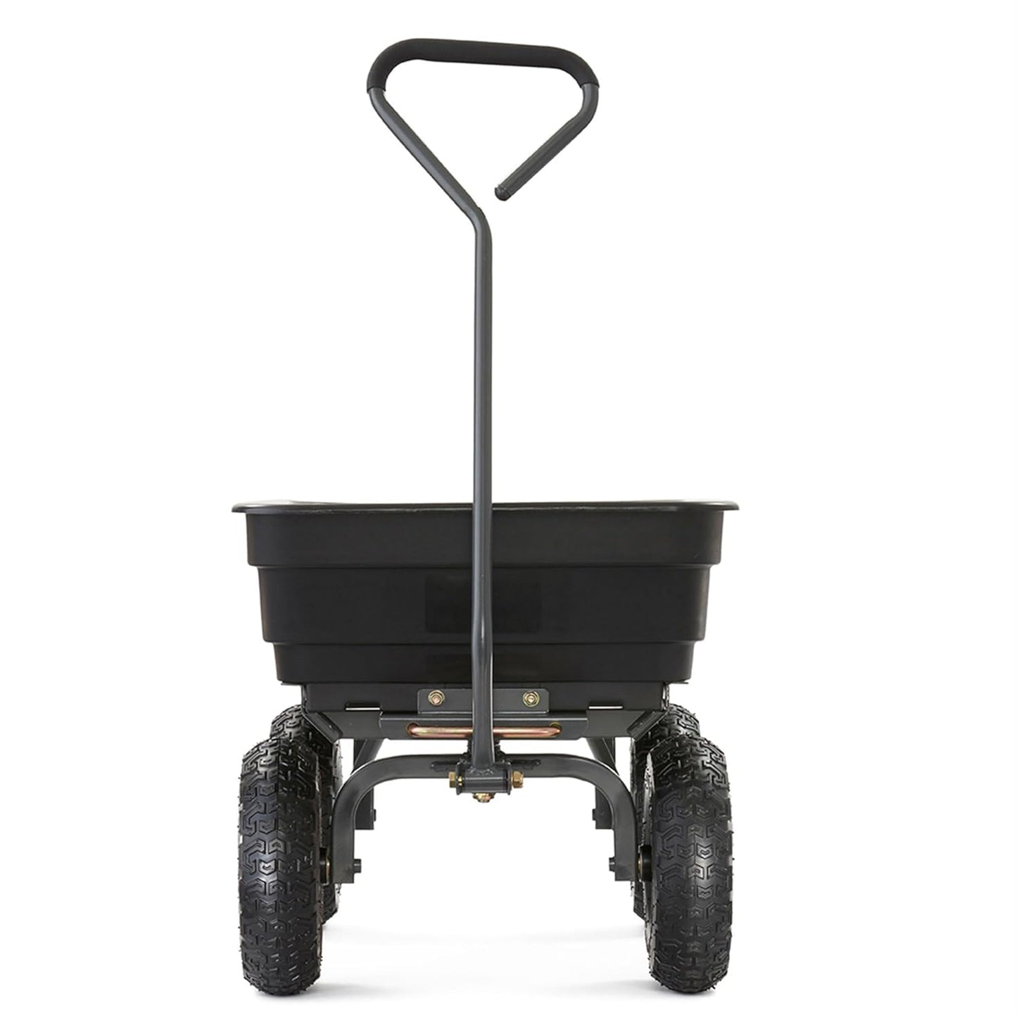 Gorilla Carts Poly Garden Dump Cart, 4 Cu Ft Tub, 600 lb Haul Capacity