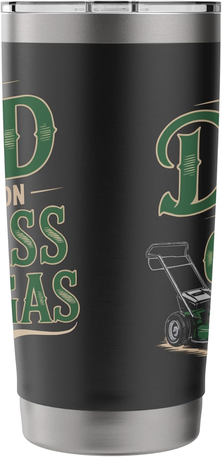 Lawn Mower Dad Lawn Mowing Daddy Lawn Care Gardening Stainless Steel Insulated Tumbler