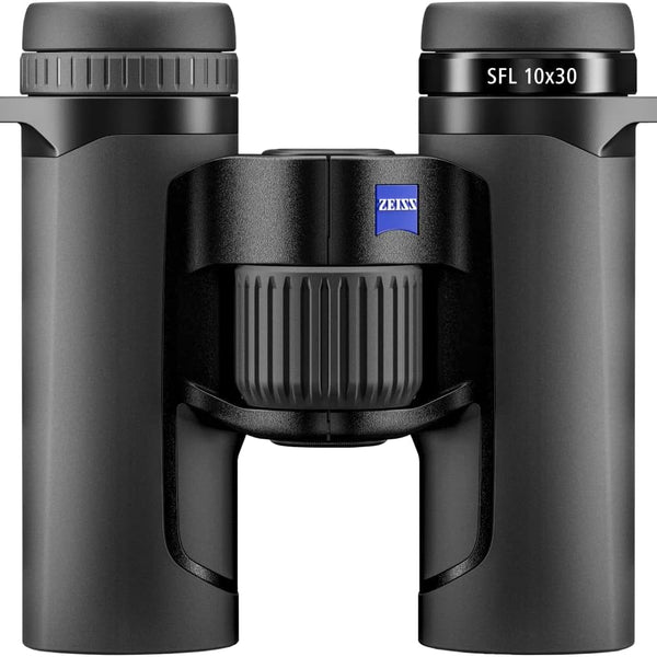 ZEISS SFL Binoculars Lightweight, Compact, Waterproof, Ultra-High Definition Coated Glass for Bird Watching, and Hunting for Twilight and Low Light Wildlife Observation with SmartFocus, Black (10x30)