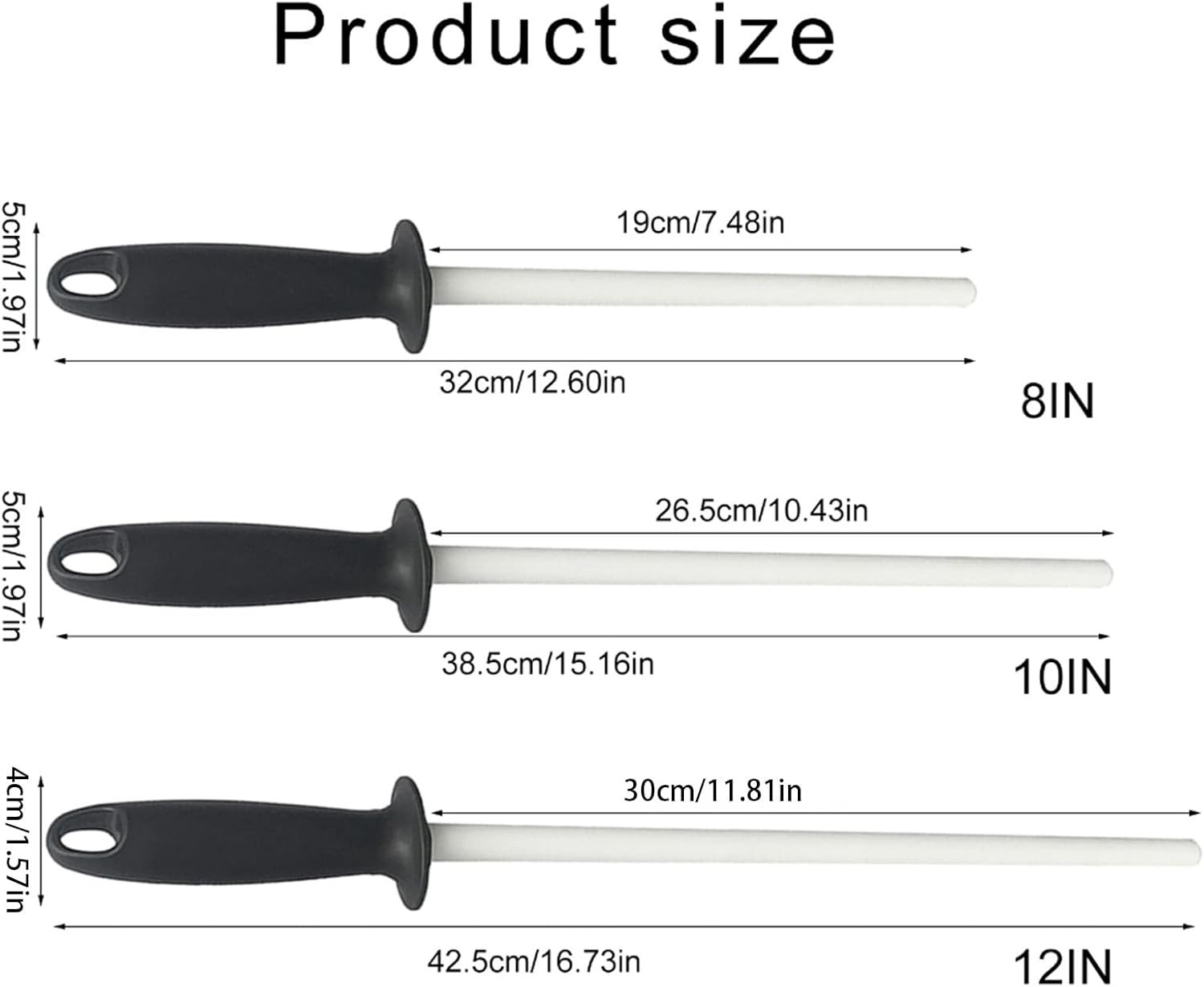 Professional Cutter Sharpener Rod Kitchen Cutter Sharpening Rod Cerami