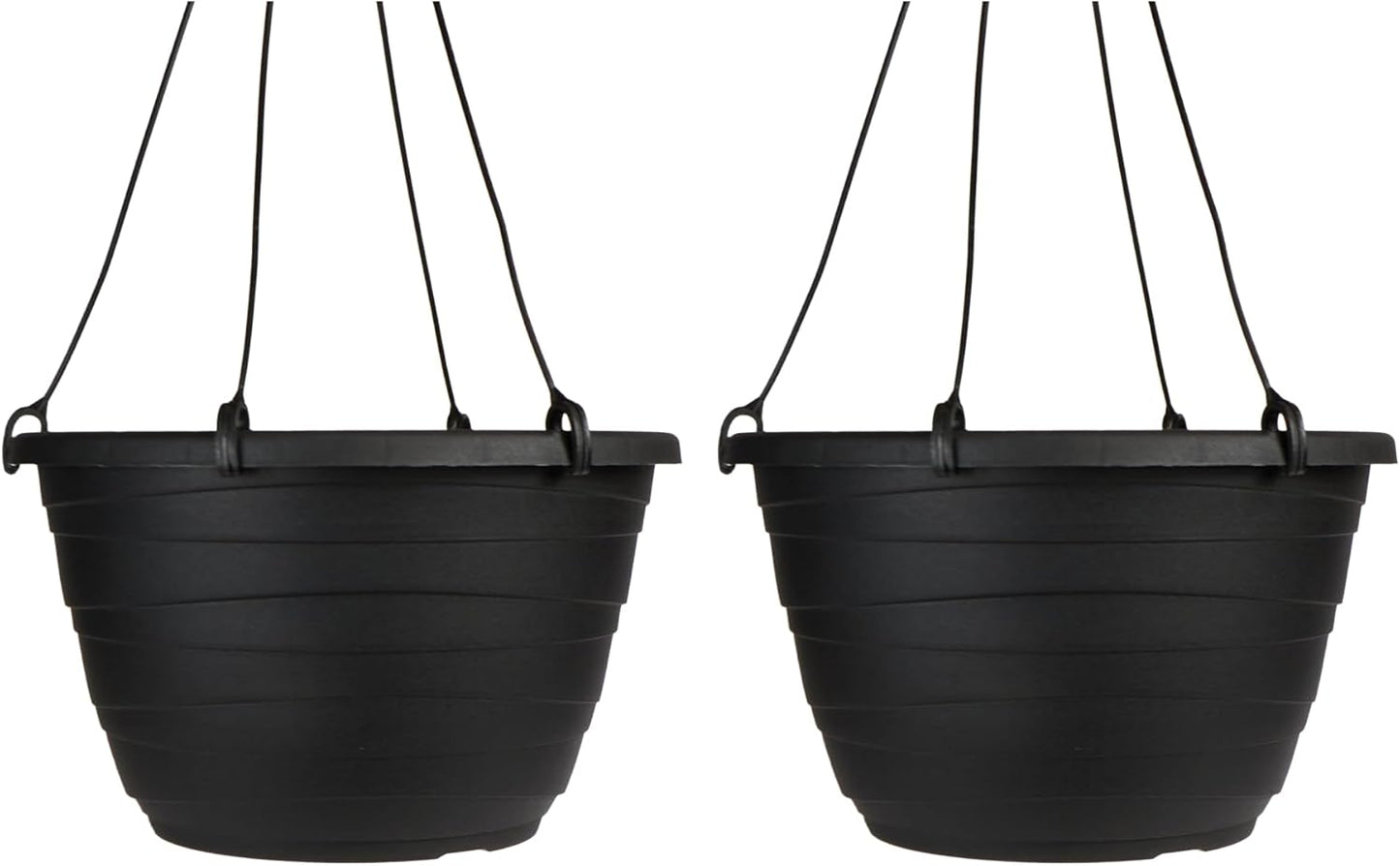 The HC Companies 11 Inch Wrapt Hanging Planters, Lightweight UV-Resist