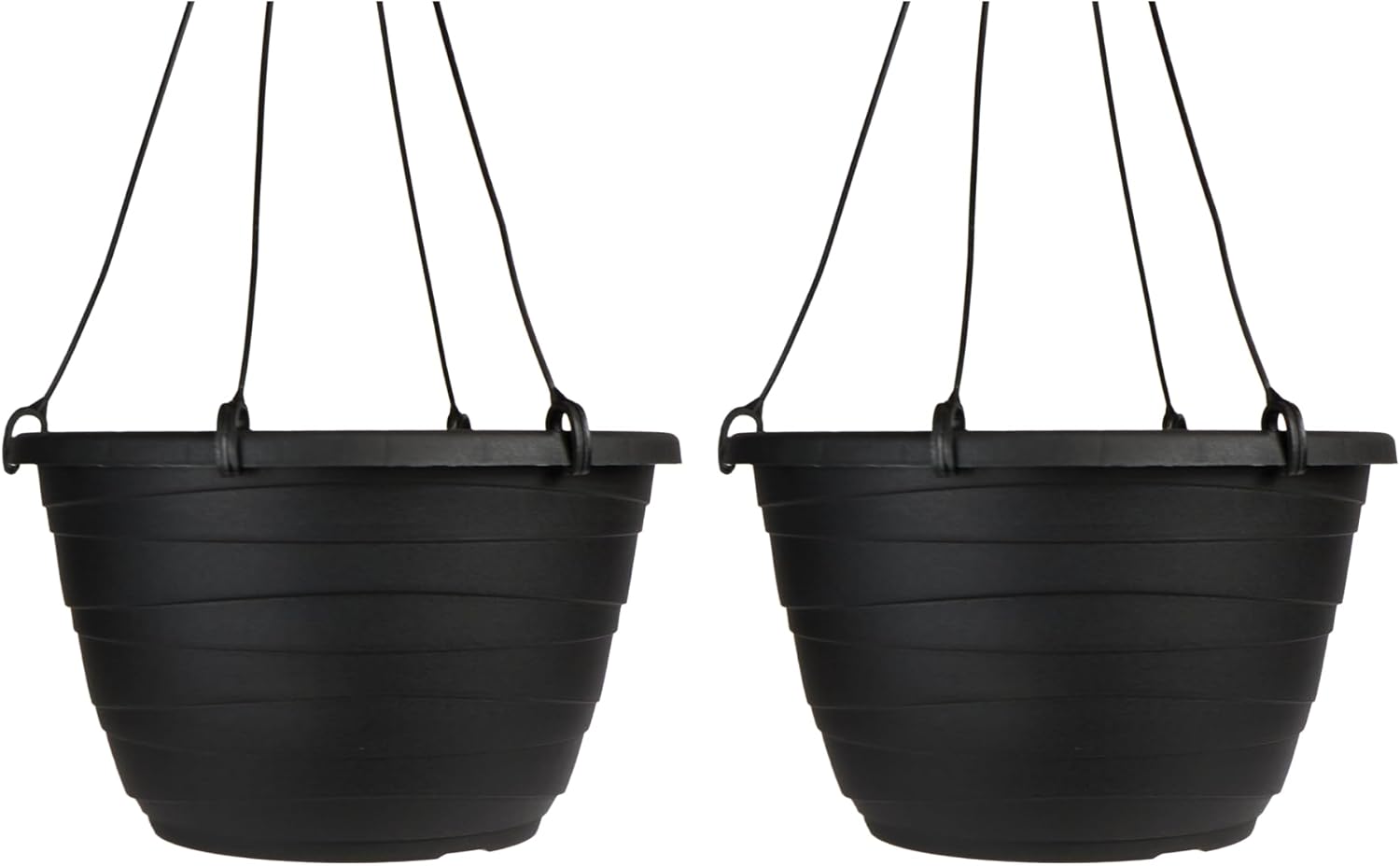 The HC Companies 11 Inch Wrapt Hanging Planters, Lightweight UV-Resist