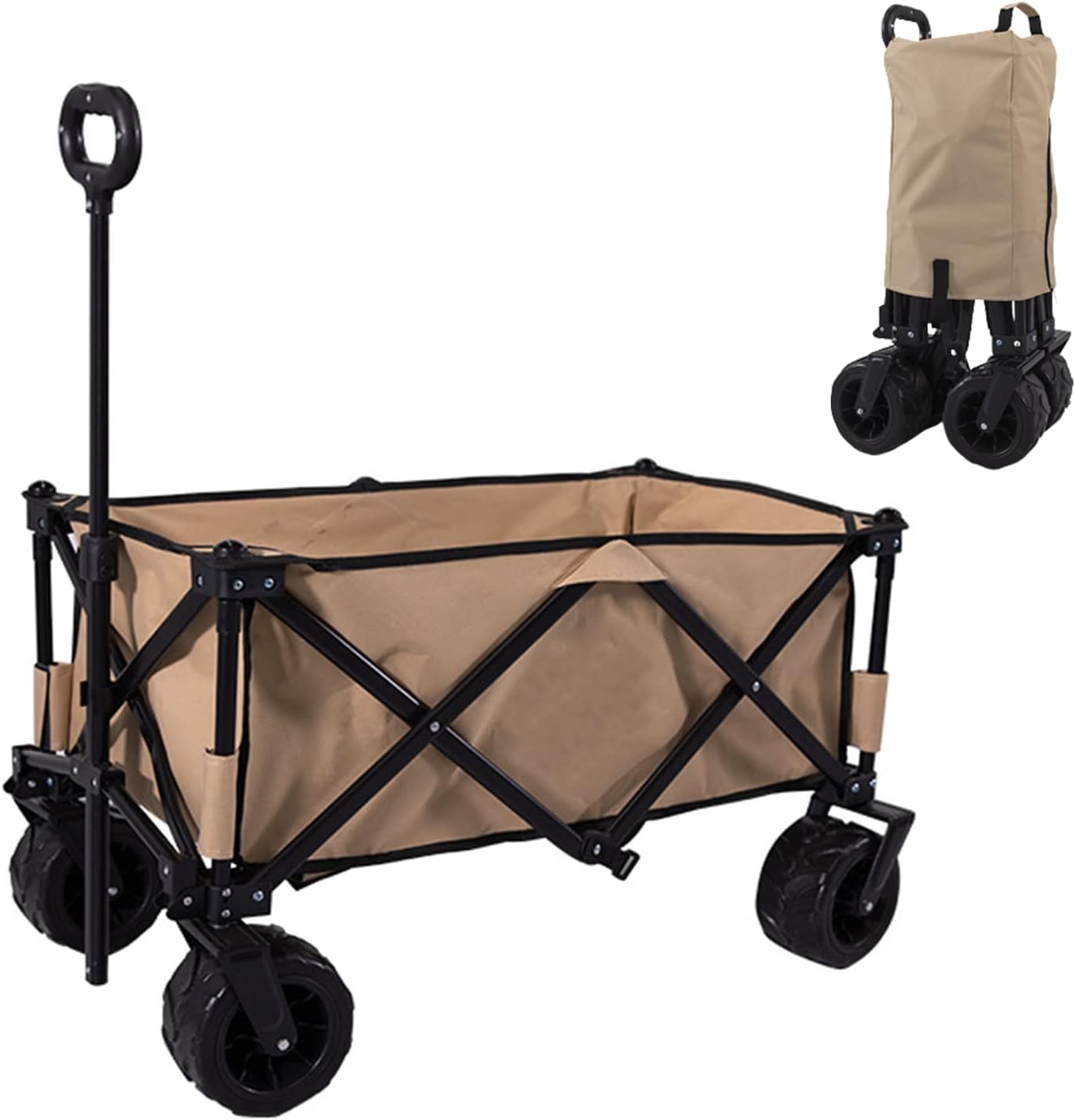 Outdoor Folding Utility Wagon Cart Collapsible Aluminum Alloy Bracket 