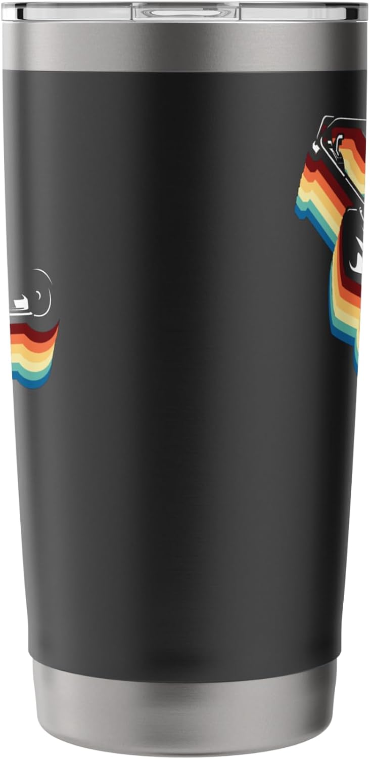 Lawn Mower Mowing Dad Father Landscaper Retro 80S 90S Stainless Steel Insulated Tumbler
