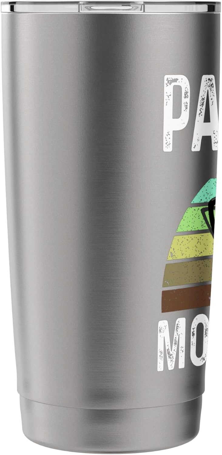 Funny PawPaw Mows Best Lawn Care Grass Mowing Lawn Mower Dad Stainless Steel Insulated Tumbler