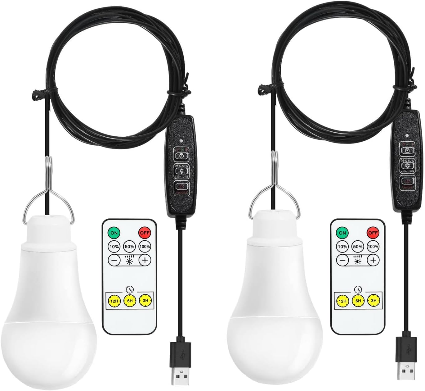 Taysing USB Light,USB Lamp,Camping Lights,7W Dimmable Hanging Portable