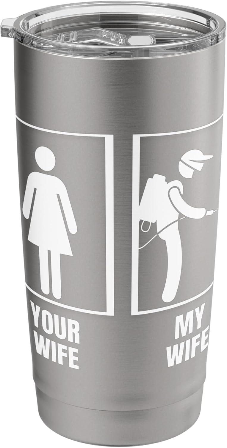 Pest Control Your Wife My Wife Husband Funny Exterminator Stainless Steel Insulated Tumbler