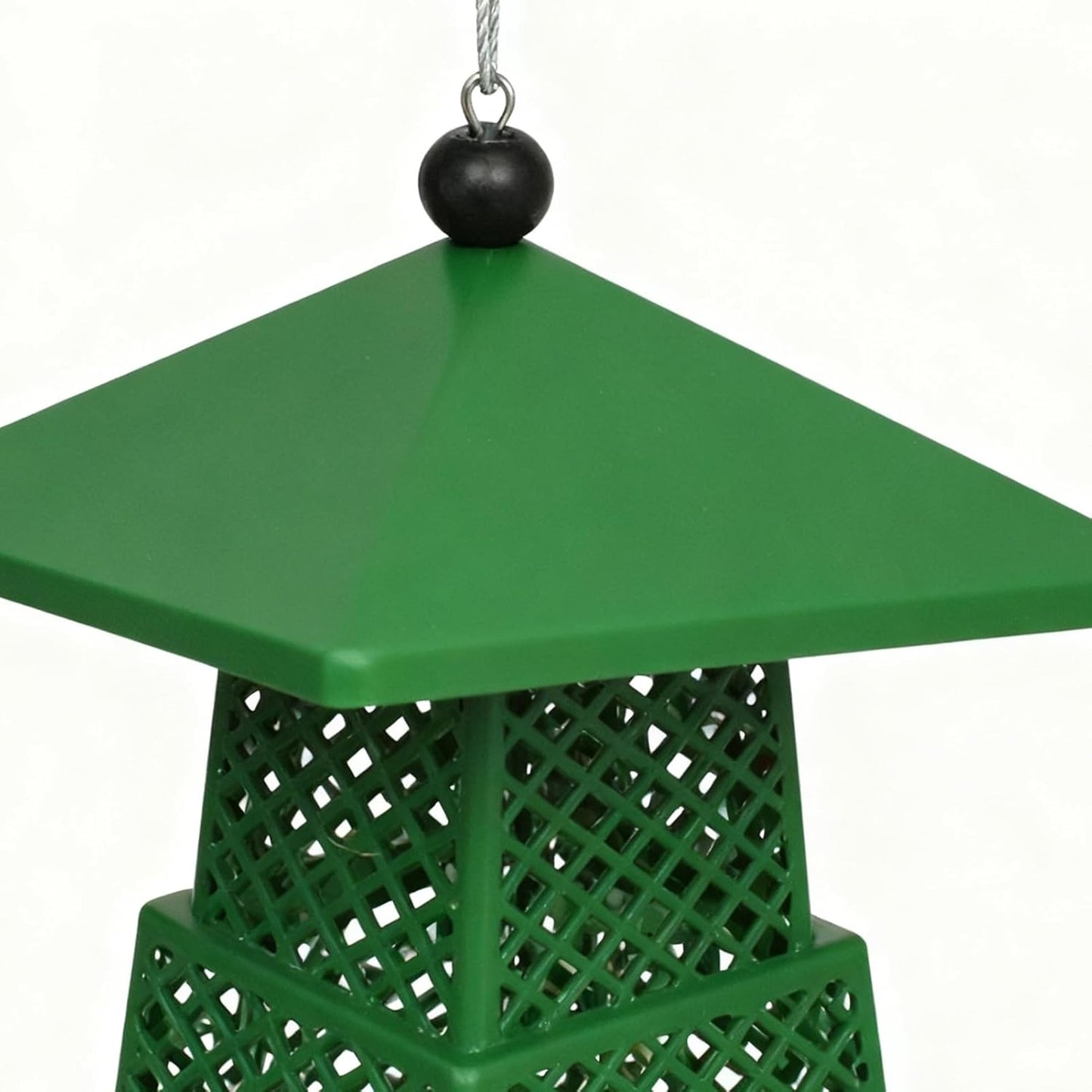 Squirrel-Proof Large Capacity Bird Feeder, 24x13.5cm Outdoor Decorative Feeder with 11x13.5cm Folded Size for Hummingbirds, Chickadees, Garden