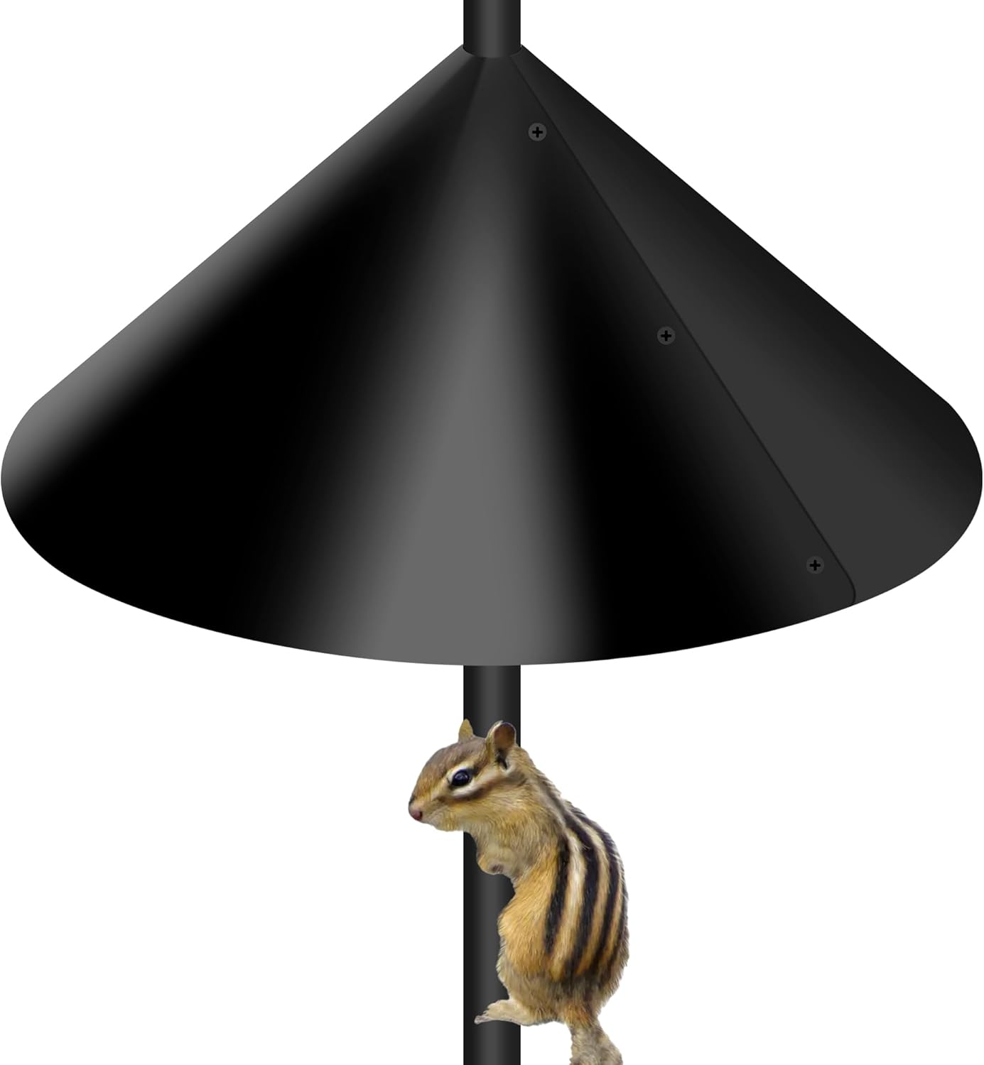 Wide Squirrel Baffle for Bird Feeder Pole,Pole Mount Squirrel Guard Stopper,Against Climbing Squirrels,16 Inch Diameter,1 Pack
