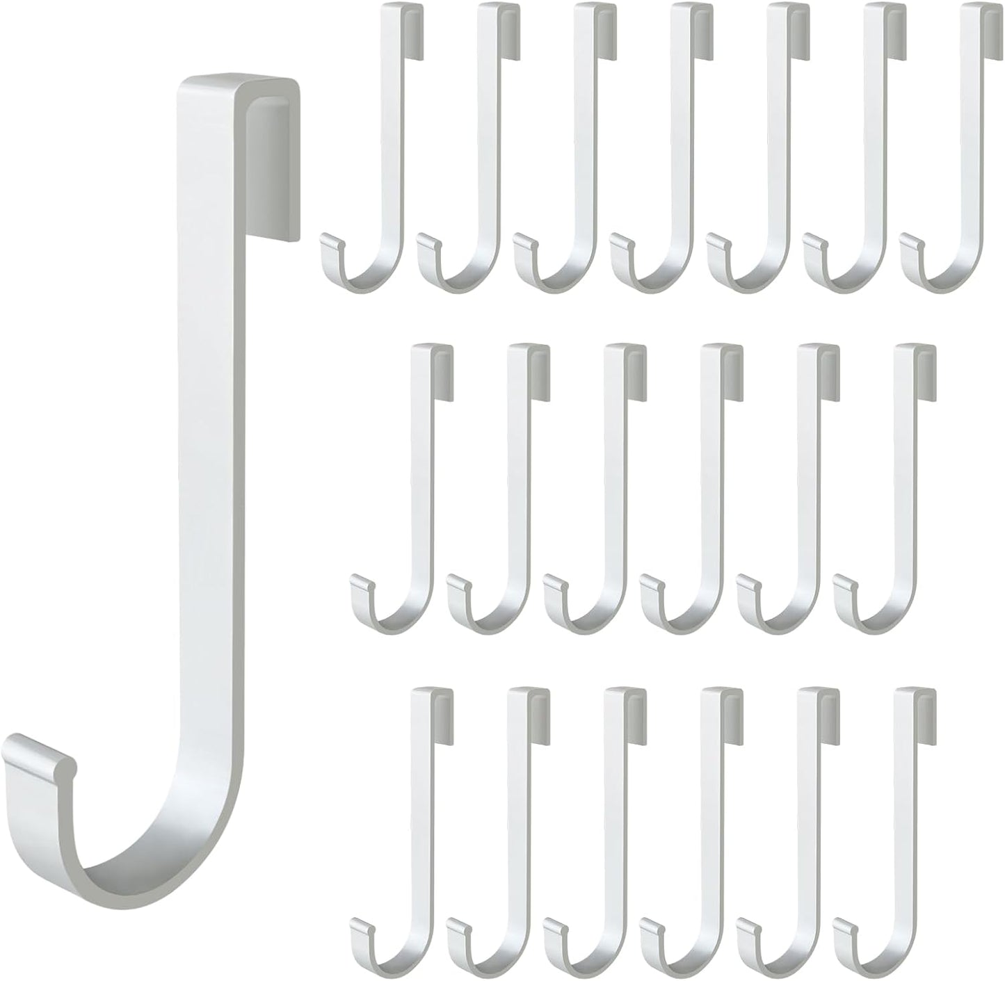 J Hook for Wire Shelving, 20pcs Aluminum Grid Hooks Heavy Duty S Hooks
